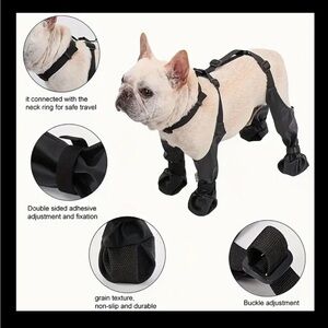 Adjustable Waterproof Dog Boots size Small